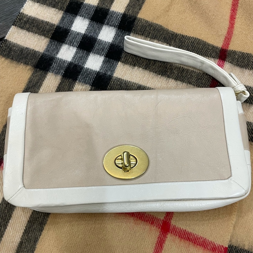 Coach leather wristlet or clutch